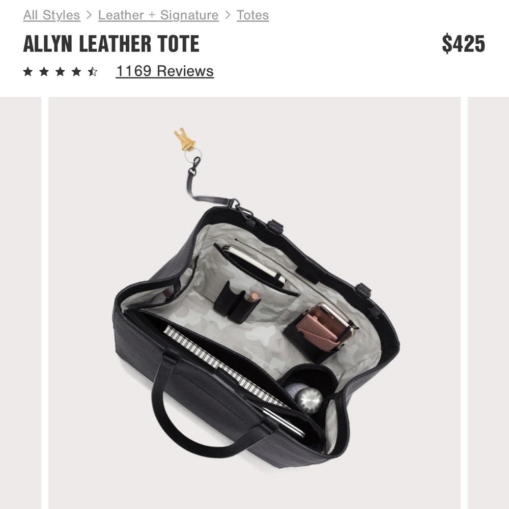 Dagne Dover Allyn leather work bag - Picture 9 of 10